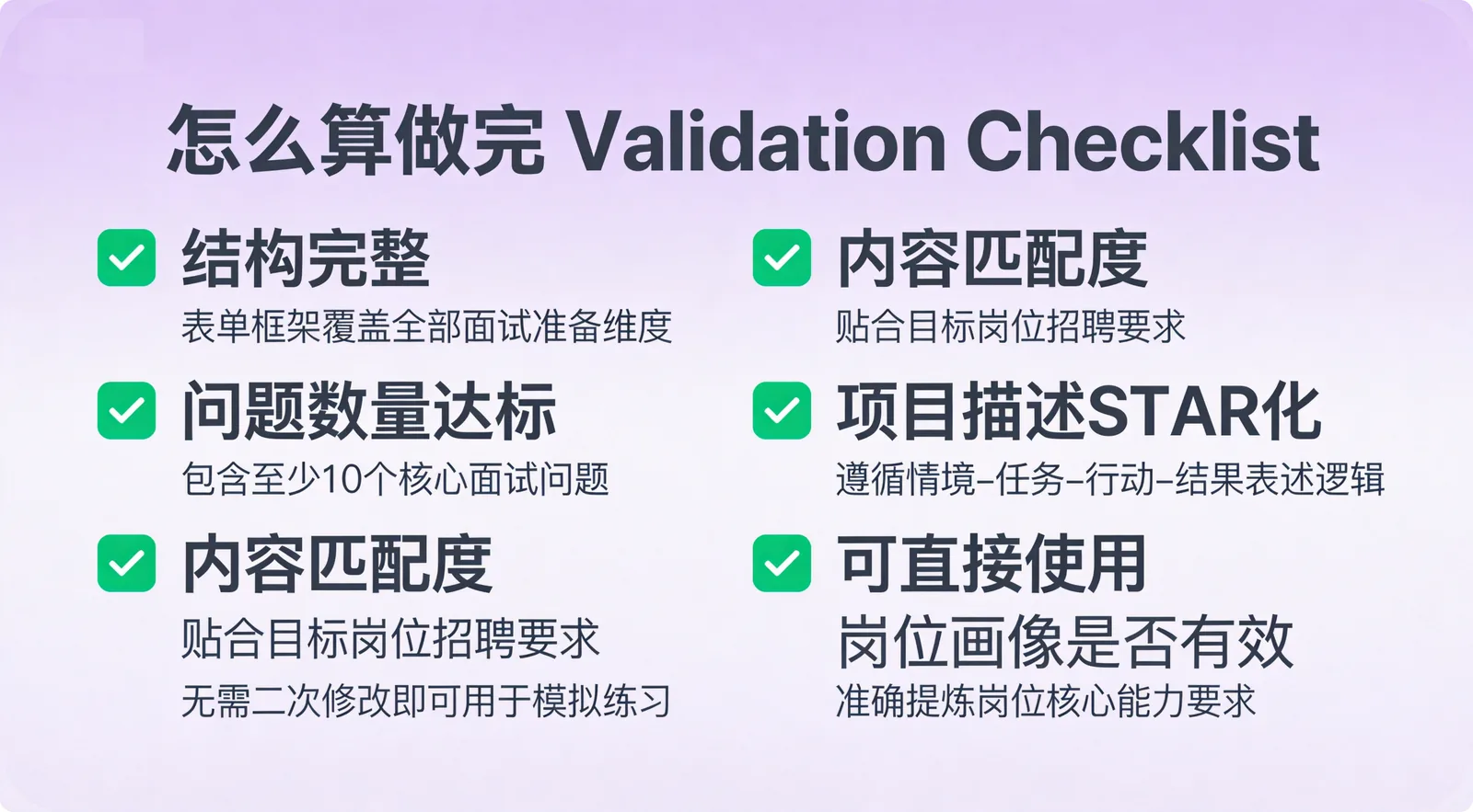 验收标准
