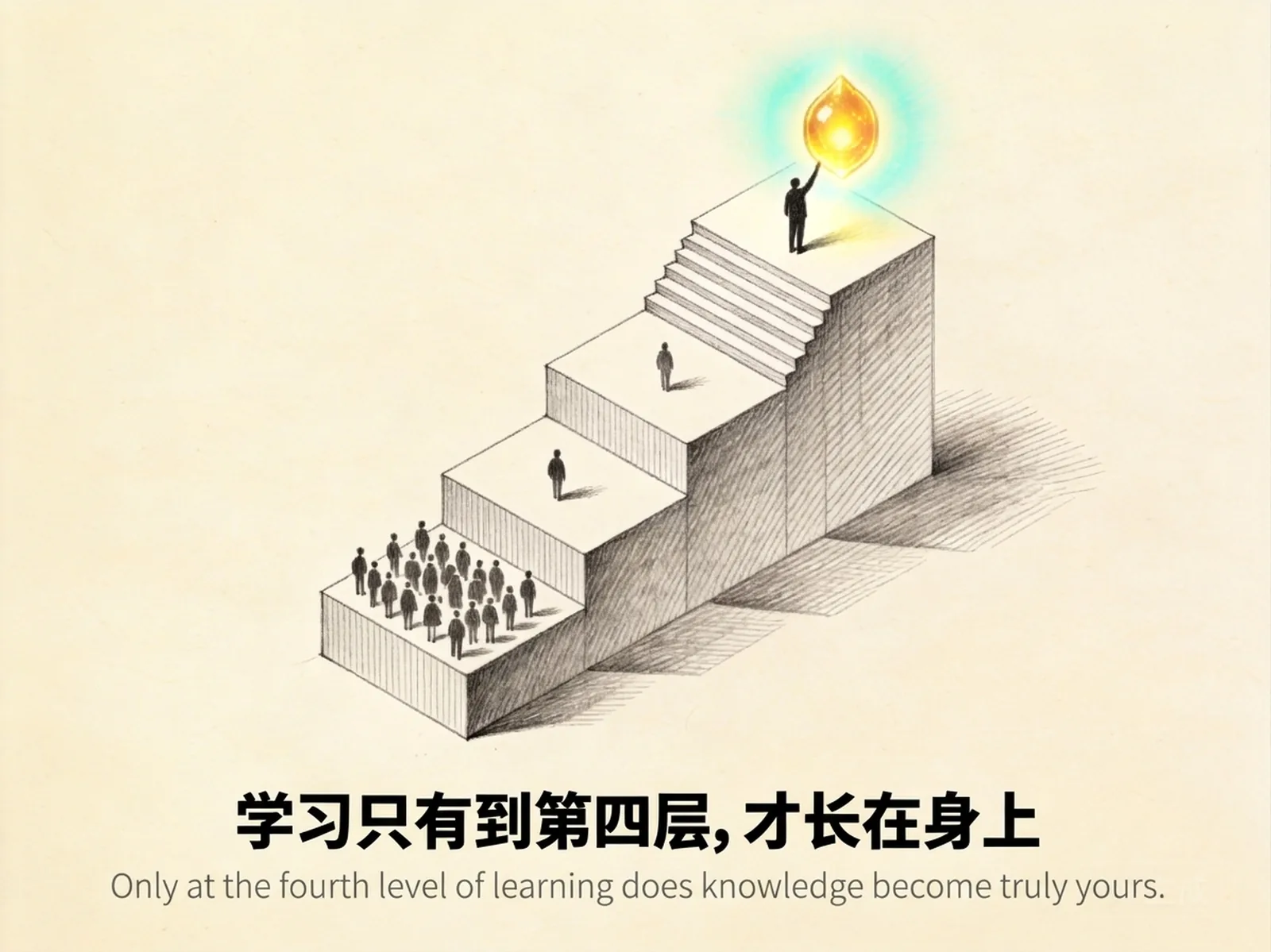 学习四层深度阶梯