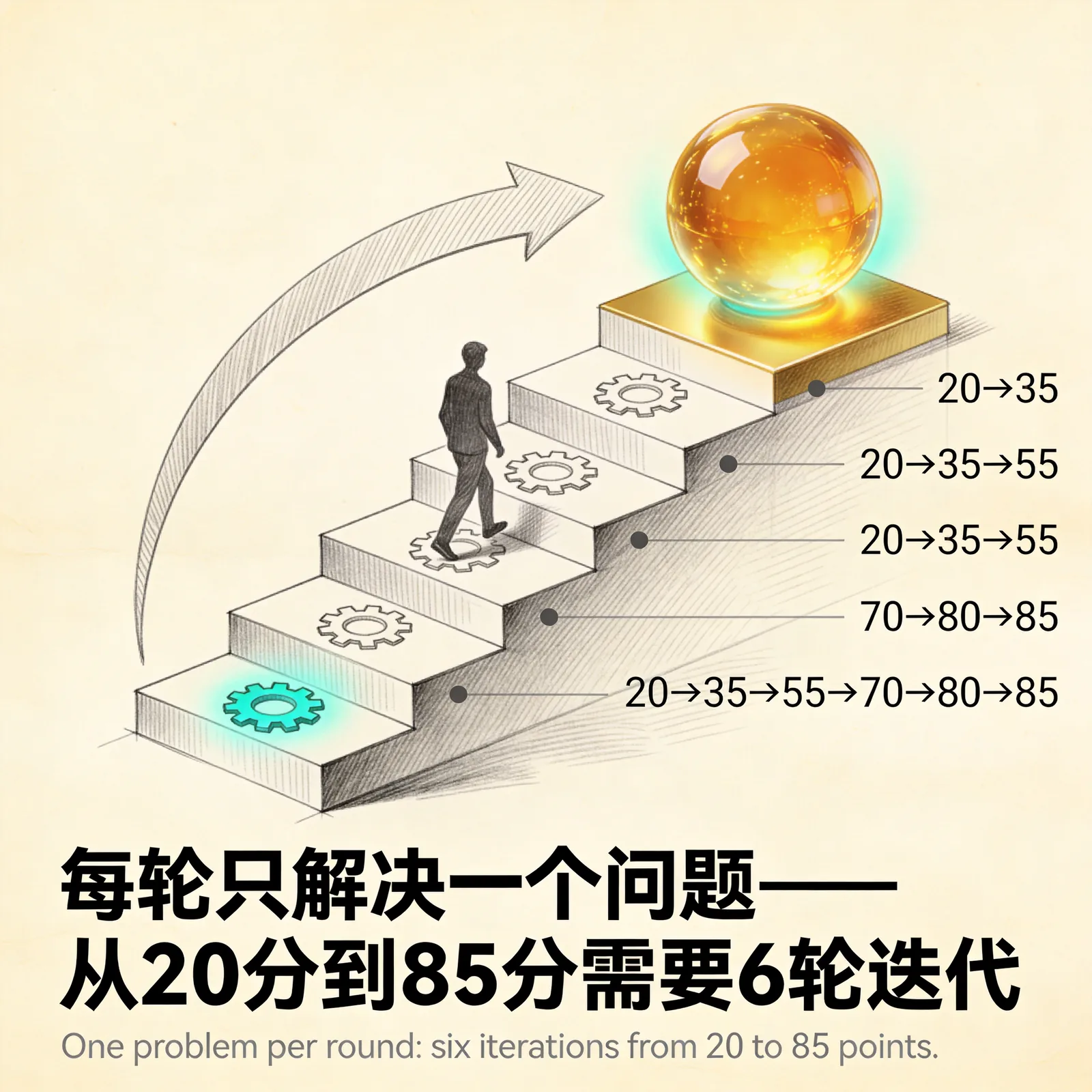 六轮迭代质量提升路径