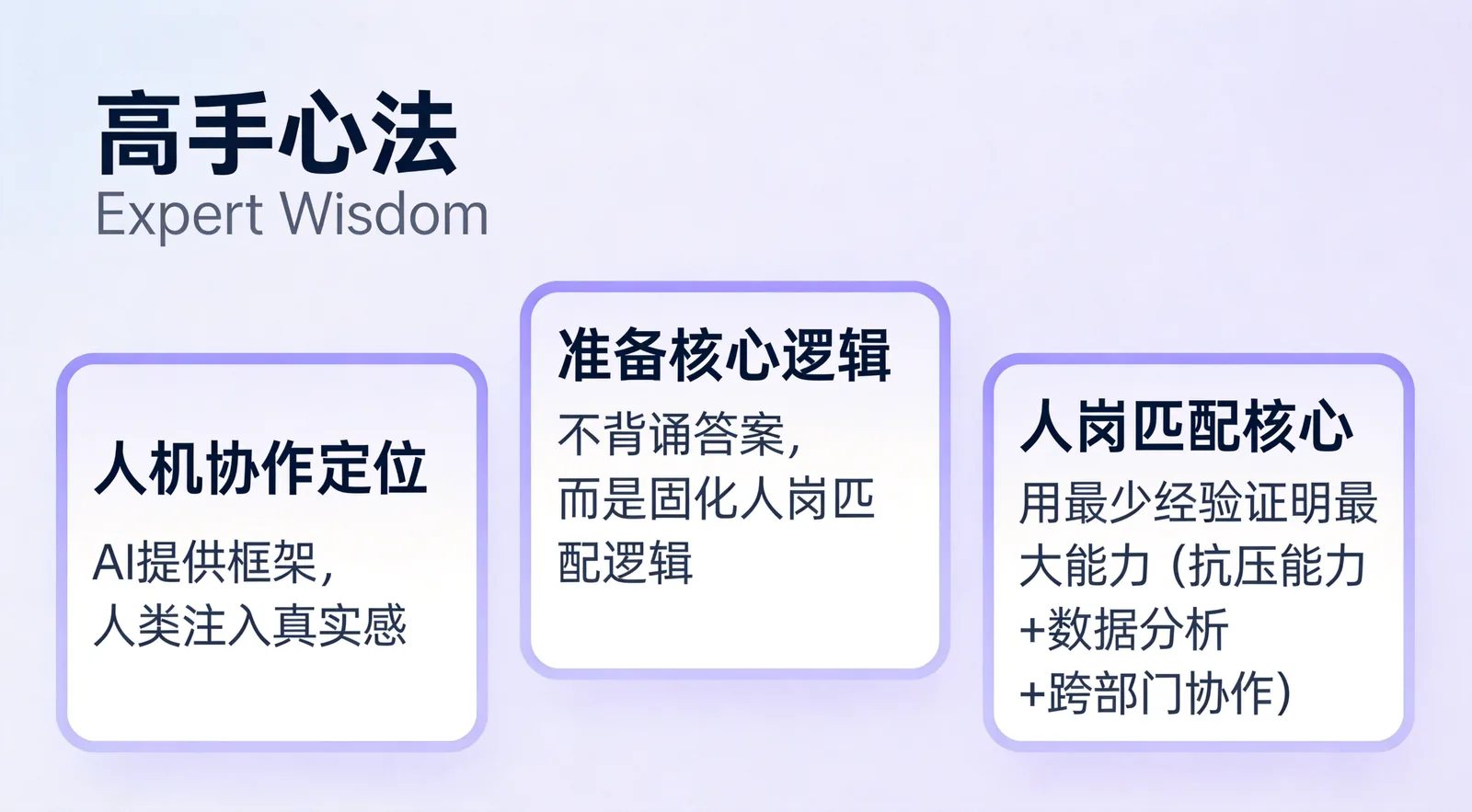高手心法