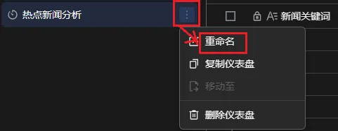 仪表盘改名